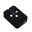 019-1 3 in 1 USB to 8 Pin + Micro USB + USB-C / Type-C Macaron Telescopic Data Cable with Storage Slot & Bracket, Cable Length: 1m (Black) - Multifunction Cable by PMC TechLife | Online Shopping South Africa | PMC TechLife