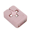 019-1 3 in 1 USB to 8 Pin + Micro USB + USB-C / Type-C Macaron Telescopic Data Cable with Storage Slot & Bracket, Cable Length: 1m (Pink) - Multifunction Cable by PMC TechLife | Online Shopping South Africa | PMC TechLife