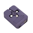 019-1 3 in 1 USB to 8 Pin + Micro USB + USB-C / Type-C Macaron Telescopic Data Cable with Storage Slot & Bracket, Cable Length: 1m (Purple) - Multifunction Cable by PMC TechLife | Online Shopping South Africa | PMC TechLife