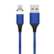 M11 3A USB to 8 Pin Nylon Braided Magnetic Data Cable, Cable Length: 2m (Blue) - Charging Cable & Head by PMC TechLife | Online Shopping South Africa | PMC TechLife