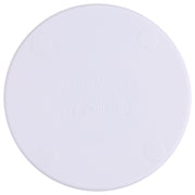 10W QI Plaid Pattern Round Plastic Wireless Charger (White)