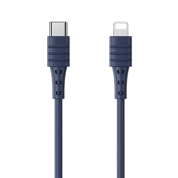 REMAX RC-068i PD 20W Type-C / USB-C to 8 Pin High Elastic TPE Fast Charging Data Cable, Length: 1m(Blue)