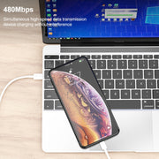 IVON CA93 20W PD USB-C / Type-C to 8 Pin TPE Fast Charging Data Cable, Cable Length: 1m