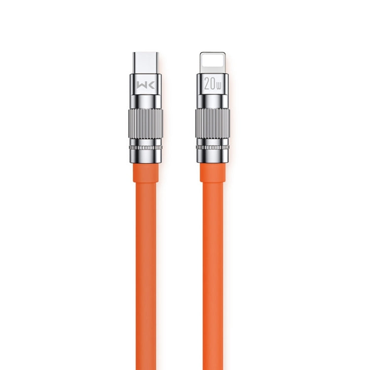 WK WDC-187 Qjie Series 20W USB-C/Type-C to 8 Pin Fast Charge Data Cable, Length: 1m(Orange)