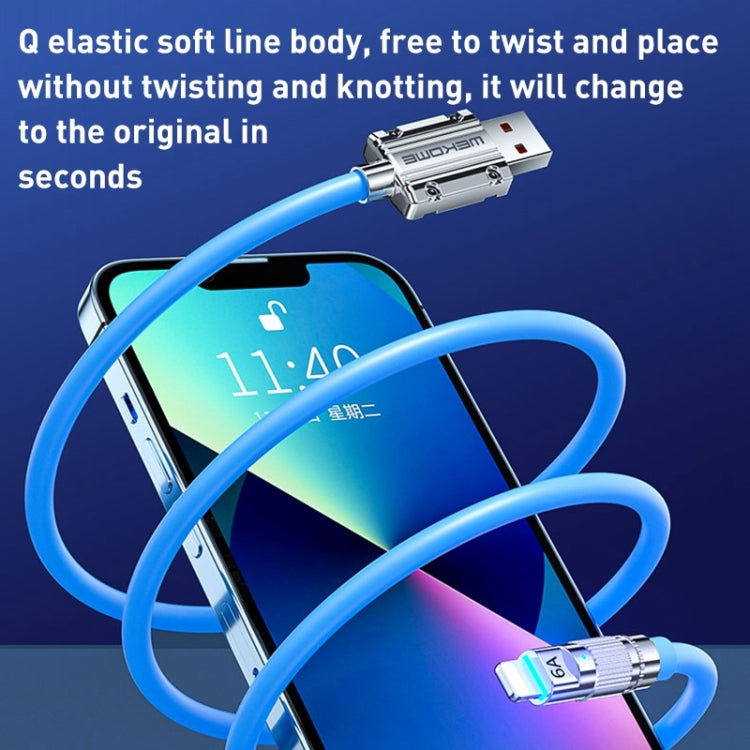 WK WDC-187 Qjie Series 20W USB-C/Type-C to 8 Pin Fast Charge Data Cable, Length: 1m(White)