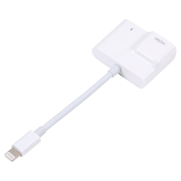 8 Pin to HDMI Digital AV Converter(White)
