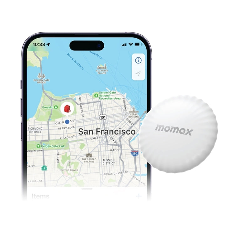 MOMAX PINTAG BR5 Wireless Positioning Anti-lost Device(White)