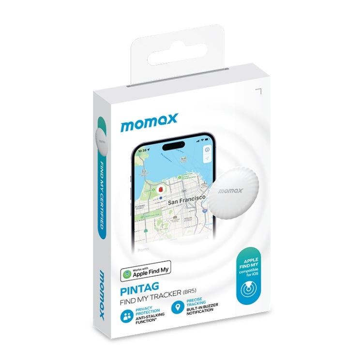 MOMAX PINTAG BR5 Wireless Positioning Anti-lost Device(White)