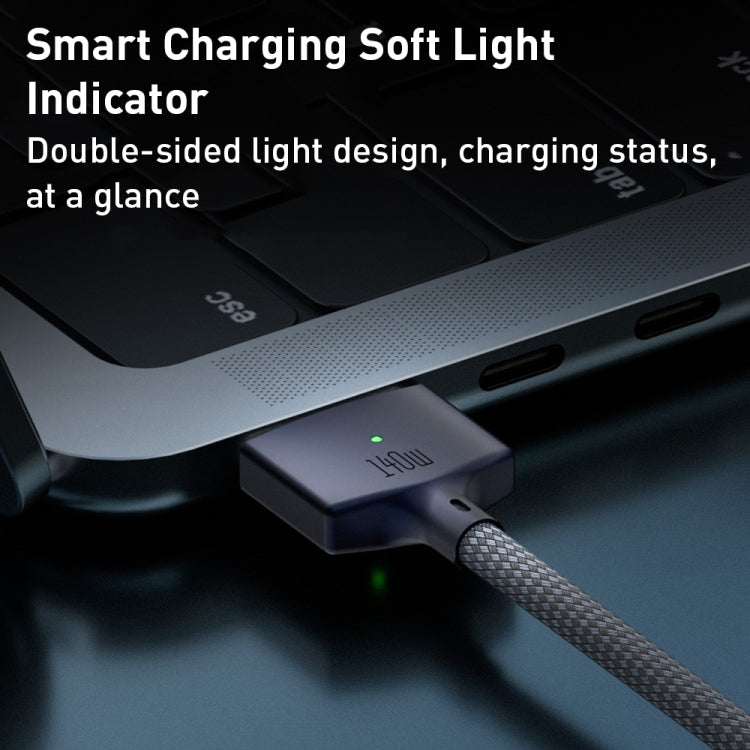 140W USB-C / Type-C to MagSafe 3 Magnetic Fast Charging Cable, Length:2m (White)