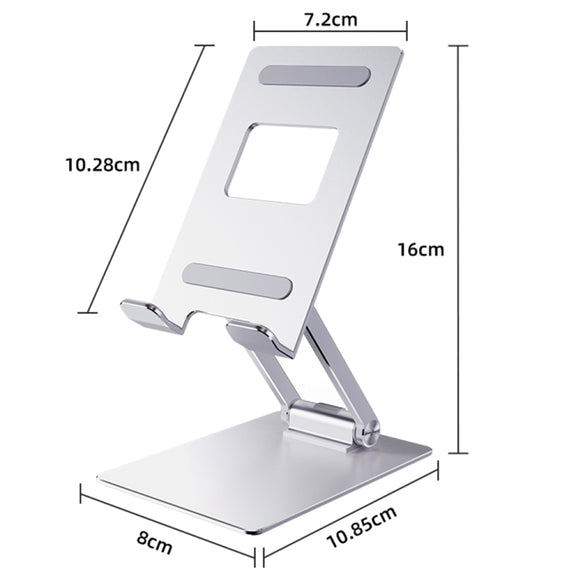 R-JUST SJ33 Aluminum Alloy Folding Phone / Tablet Stand(Silver)