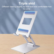 R-JUST SJ33 Aluminum Alloy Folding Phone / Tablet Stand(Silver)