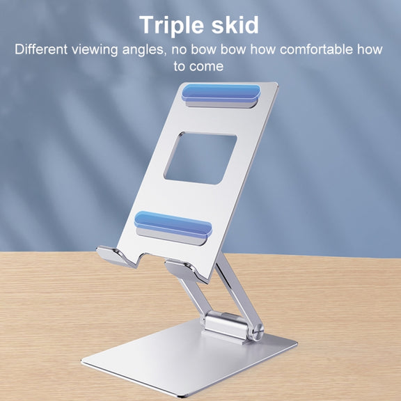 R-JUST SJ33 Aluminum Alloy Folding Phone / Tablet Stand(Silver)