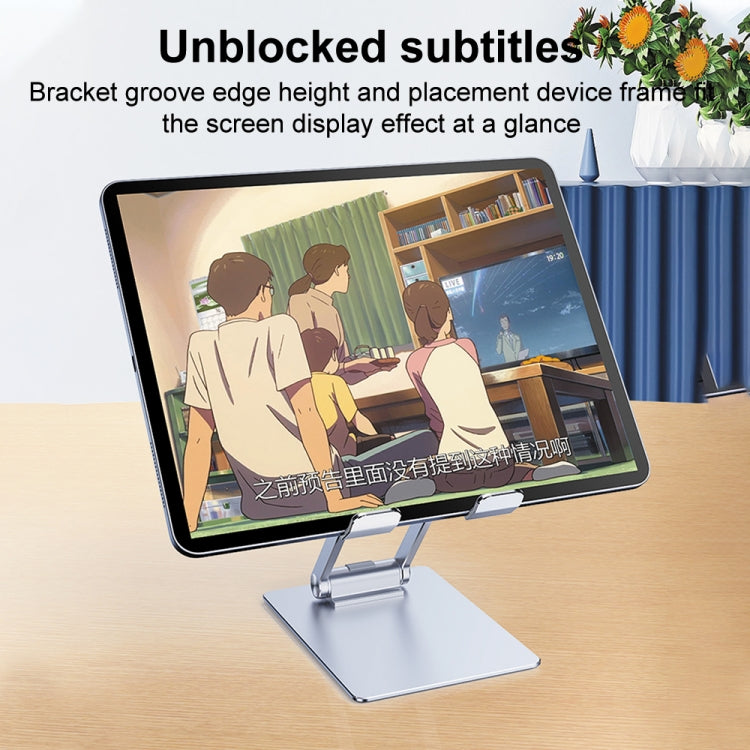 R-JUST SJ33 Aluminum Alloy Folding Phone / Tablet Stand(Silver)