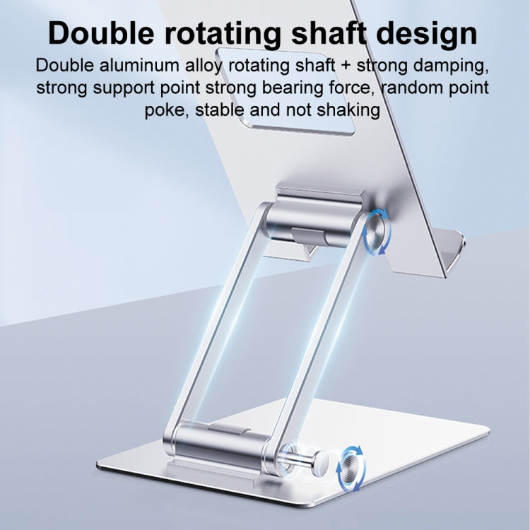 R-JUST SJ33 Aluminum Alloy Folding Phone / Tablet Stand(Silver)