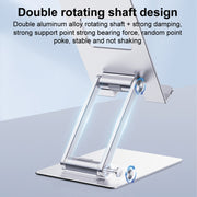 R-JUST SJ33 Aluminum Alloy Folding Phone / Tablet Stand(Silver)