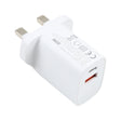 E087 20W USB-C / Type-C + USB Ports Fast Charging Travel Charger, UK Plug - free shipping - PMC TechLife - Order now!