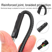 100W 6A Type-C to 8 Pin+Type-C+Micro USB Charging Data Cable, 1.3m(Red)