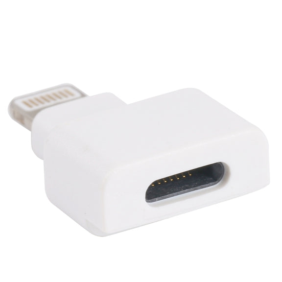 8 Pin Female to 8 Pin Male Trapezoid Adapter (White)