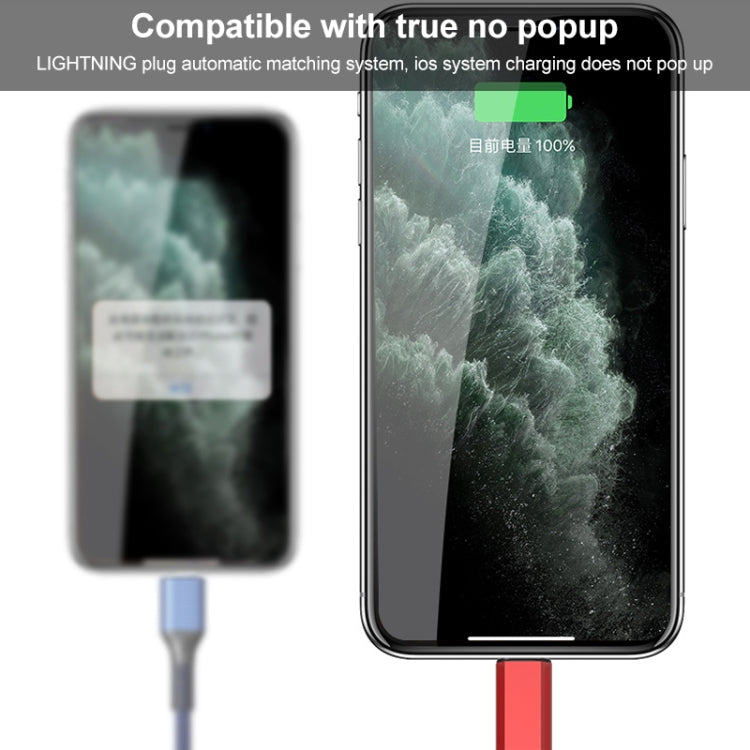 Orange Plug 3A 3 in 1 USB to Type-C / 8 Pin / Micro USB Fast Charging Cable, Cable Length: 1.2m(Red)