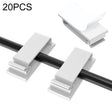 HG2613 20 PCS Desktop Data Cable Organizer Fixing Clip (White) - Cable Organizer by PMC TechLife | Online Shopping South Africa | PMC TechLife