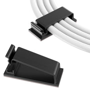 HG2613 20 PCS Desktop Data Cable Organizer Fixing Clip (Black)