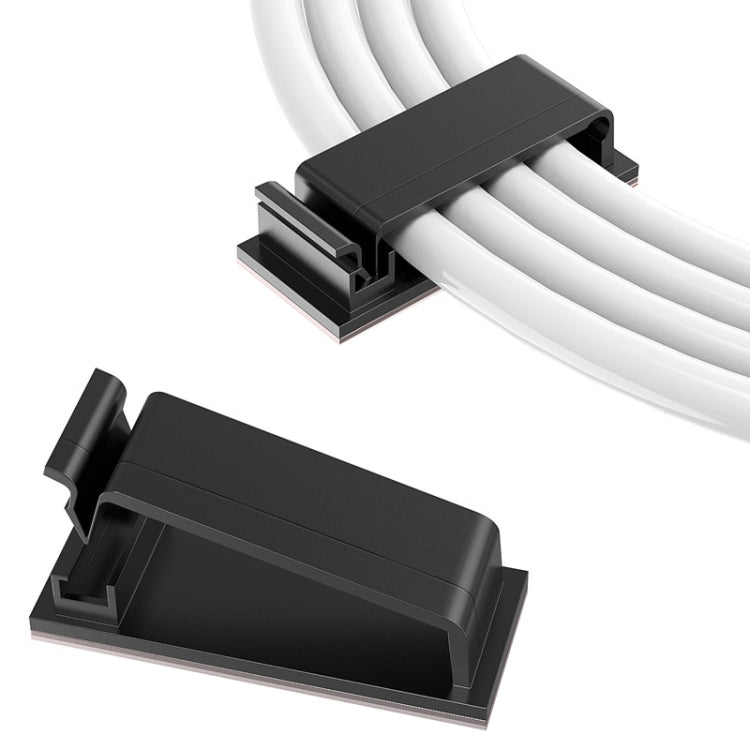 HG2613 20 PCS Desktop Data Cable Organizer Fixing Clip (White)