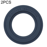 2 PCS NILLKIN Portable PU Leather Magnetic Ring Sticker (Blue)