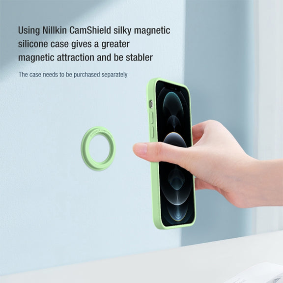 NILLKIN Portable PU Leather Magnetic Ring Sticker (Green)