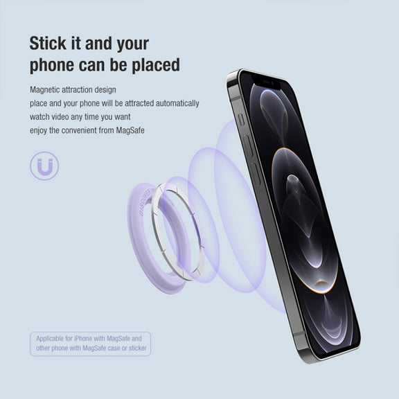 NILLKIN Portable PU Leather Magnetic Ring Sticker (Green)