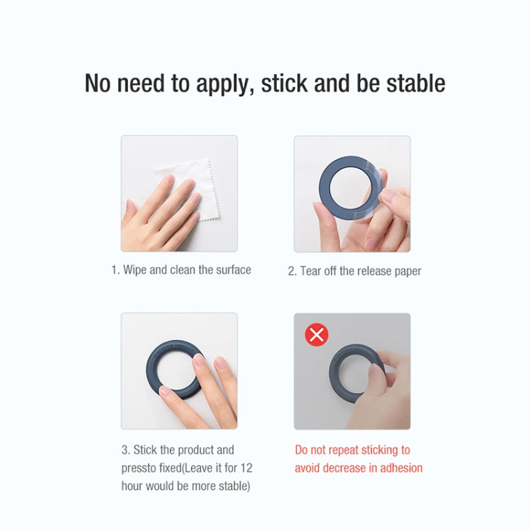 NILLKIN Portable PU Leather Magnetic Ring Sticker (Green)