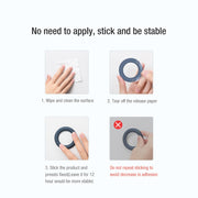NILLKIN Portable PU Leather Magnetic Ring Sticker (Green)