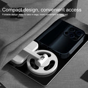 F8 Foldable Magnetic 360-degree Rotating Bracket for MagSafe Magnetic Wireless Charger (Pink)