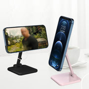 F8 Foldable Magnetic 360-degree Rotating Bracket for MagSafe Magnetic Wireless Charger (Pink)
