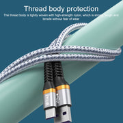 IVON CA79 5A Type-C / USB-C Aluminum Alloy Braided Fast Charging Data Cable for Huawei, Length: 1m (Silver Grey)