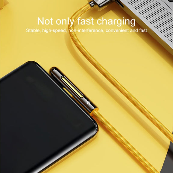 ROCK M3 8 Pin T-shape PD Fast Charging Data Cable, Length: 1m(Orange)