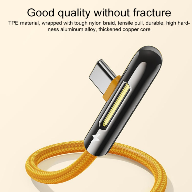 ROCK M3 8 Pin T-shape PD Fast Charging Data Cable, Length: 1m(Orange)