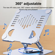 R-JUST HZ39 Triangular Swivel Lift Laptop Stand (Grey)