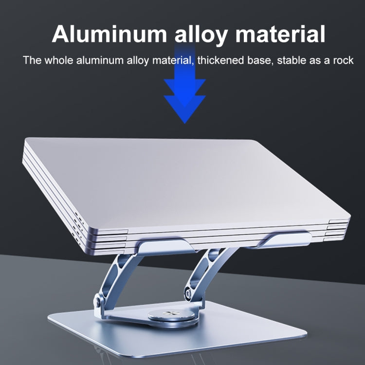 R-JUST HZ39 Triangular Swivel Lift Laptop Stand (Grey)