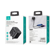 USAMS US-CC173 T55 12W Universal Multi Plug Travel Charger(Black)