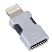 Portable 8 Pin to USB-C/Type-C Audio Adapter (Silver)