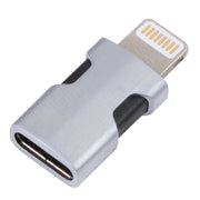 Portable 8 Pin to USB-C/Type-C Audio Adapter (Silver)