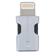 Portable 8 Pin to USB-C/Type-C Audio Adapter (Silver)