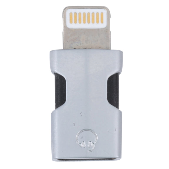 Portable 8 Pin to USB-C/Type-C Audio Adapter (Silver)