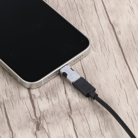 Portable 8 Pin to USB-C/Type-C Audio Adapter (Silver)