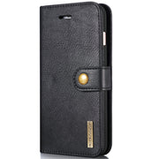 DG.MING for iPhone 8 Plus & iPhone 7 Plus Crazy Horse Texture Horizontal Flip Detachable Magnetic Protective Case with Holder & Card Slots & Wallet(Black)