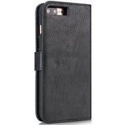 DG.MING for iPhone 8 Plus & iPhone 7 Plus Crazy Horse Texture Horizontal Flip Detachable Magnetic Protective Case with Holder & Card Slots & Wallet(Black)