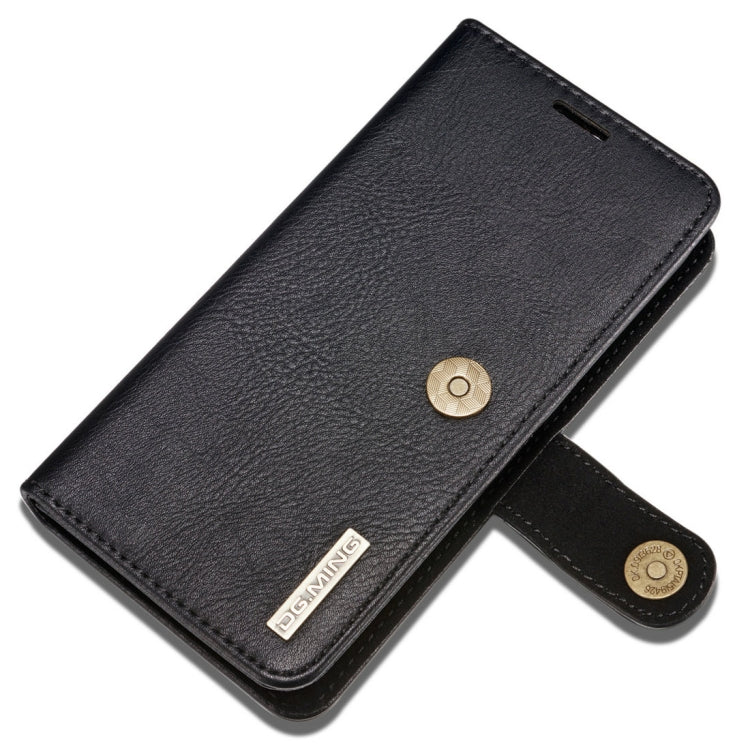 DG.MING for iPhone 8 Plus & iPhone 7 Plus Crazy Horse Texture Horizontal Flip Detachable Magnetic Protective Case with Holder & Card Slots & Wallet(Black)