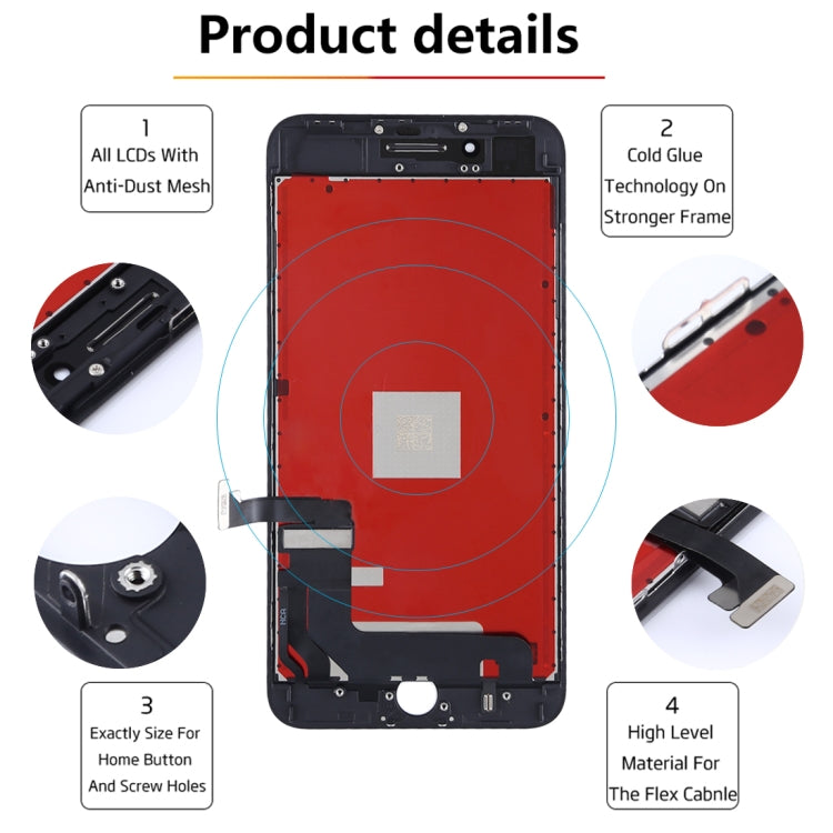 Original LCD Screen for iPhone 8 Plus with Digitizer Full Assembly(Black)