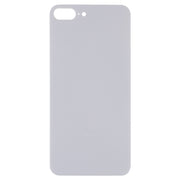 Easy Replacement Big Camera Hole Glass Back Battery Cover with Adhesive for iPhone 8 Plus(White)