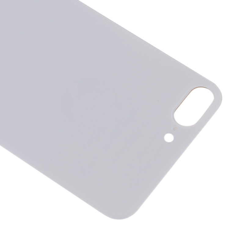 Easy Replacement Big Camera Hole Glass Back Battery Cover with Adhesive for iPhone 8 Plus(White)